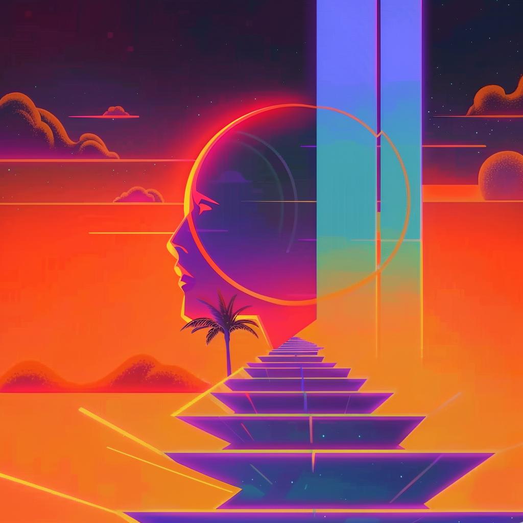 surreal  neon  city  album  creative  symbolist  art  painting  screenprinting  hyper-realistic 977865