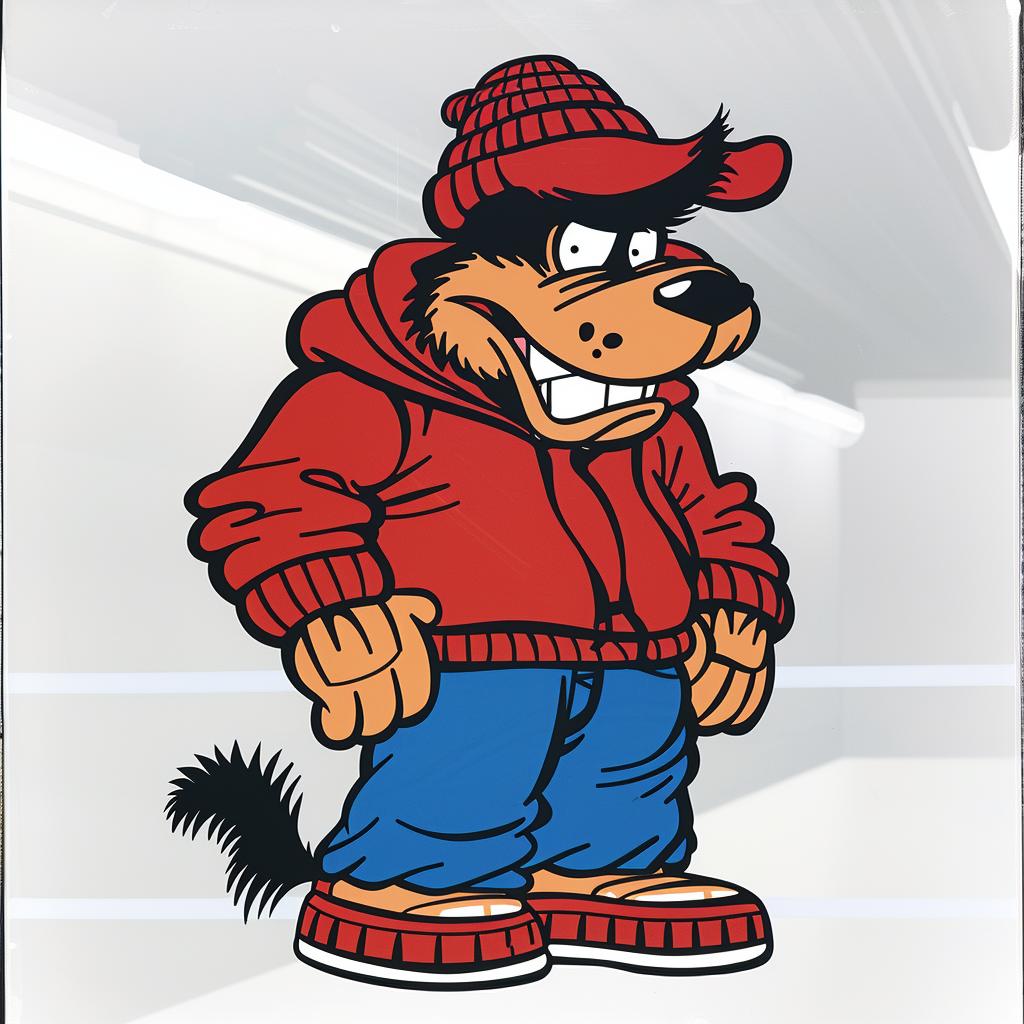 character  jacket  jeans  cartoon  aggressive  streetwise  minimal  animal  fashion  urban 958983