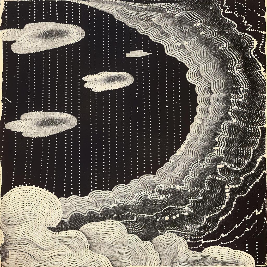 clouds  rain  drawing  black  white  intricate  Aubrey  Beardsley  art  landscape 916035