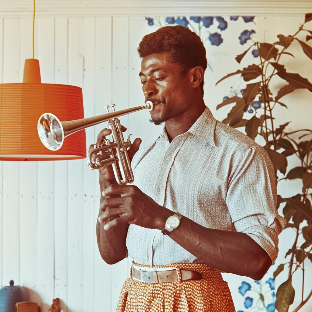 man  trumpet  1960s  jazz  music  illustration  artwork  style  performance  portrait 940890