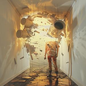 man  hallway  object  walking  interior  art  exploration  visual  design  theme 1074205