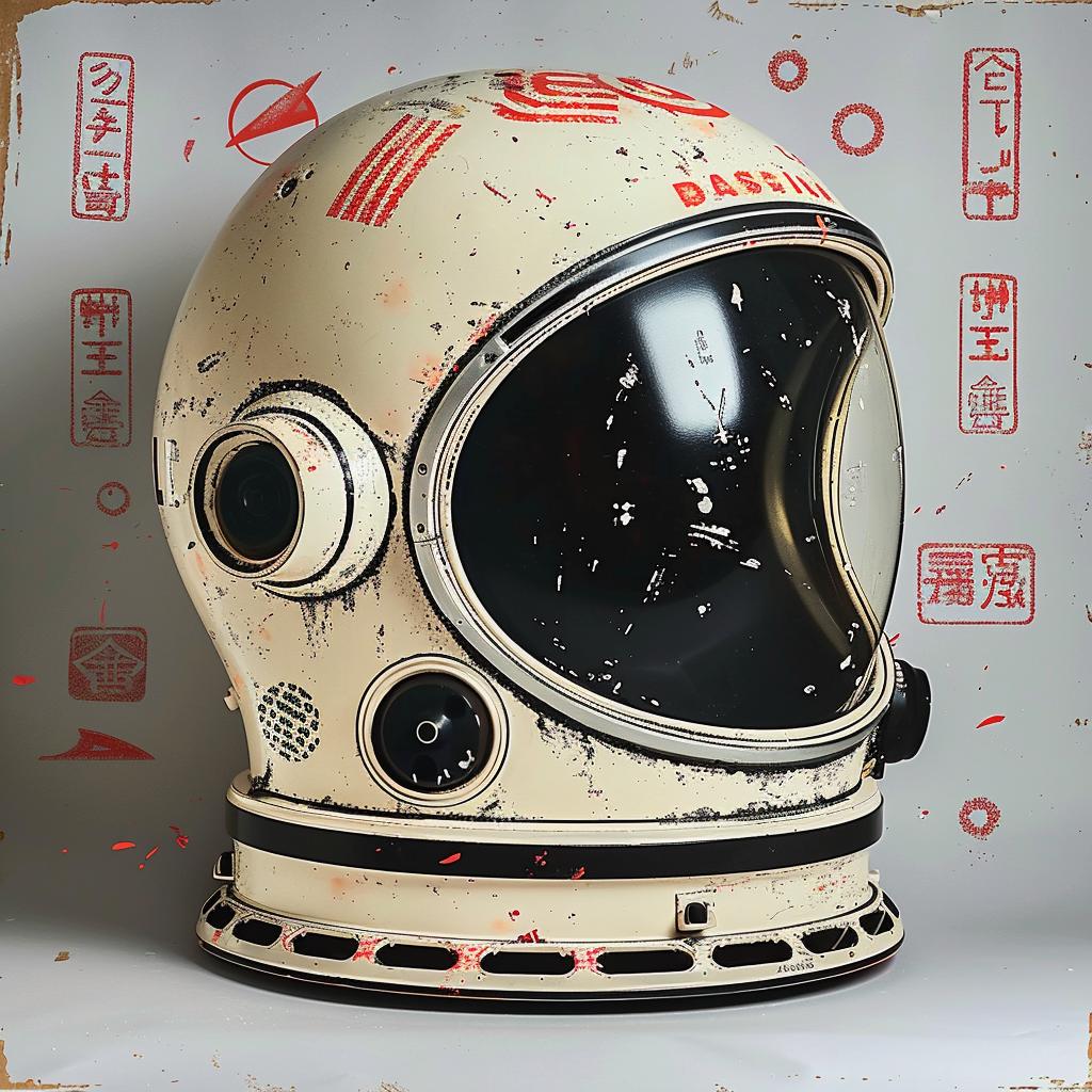 astronaut  helmet  Chinese  writing  space  design  cultural  fusion  art  pulp 949578