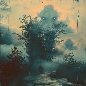 tree  fog  sky  chromolithography  landscape  nature  atmospheric  tranquil  serene  dim 1053577