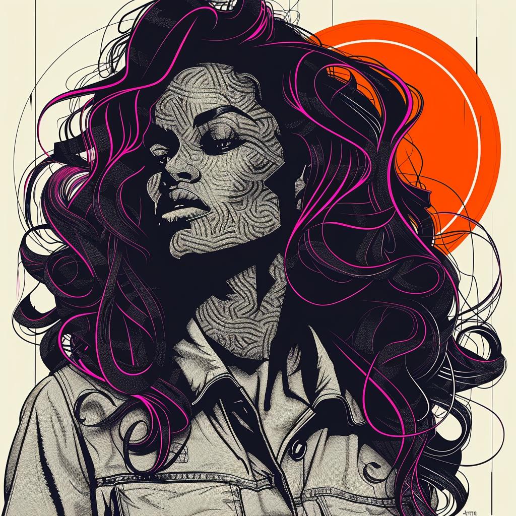 Pop Art  Viola  Davis  African-American  model  long hair  white  background  poster  sun 938948