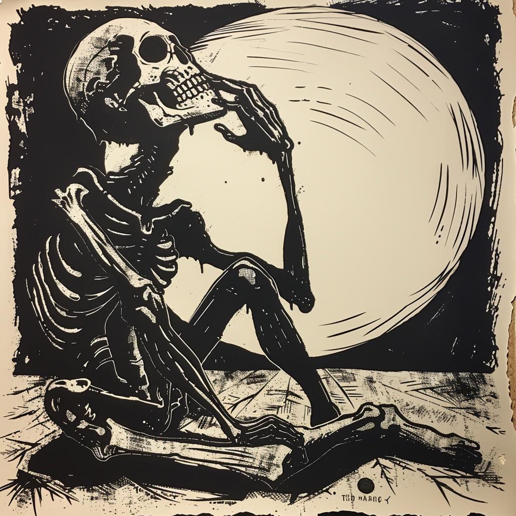 skeleton  chair  poster  provocative  dark  occult  introspective  naturalistic  spiritual  terror 927847