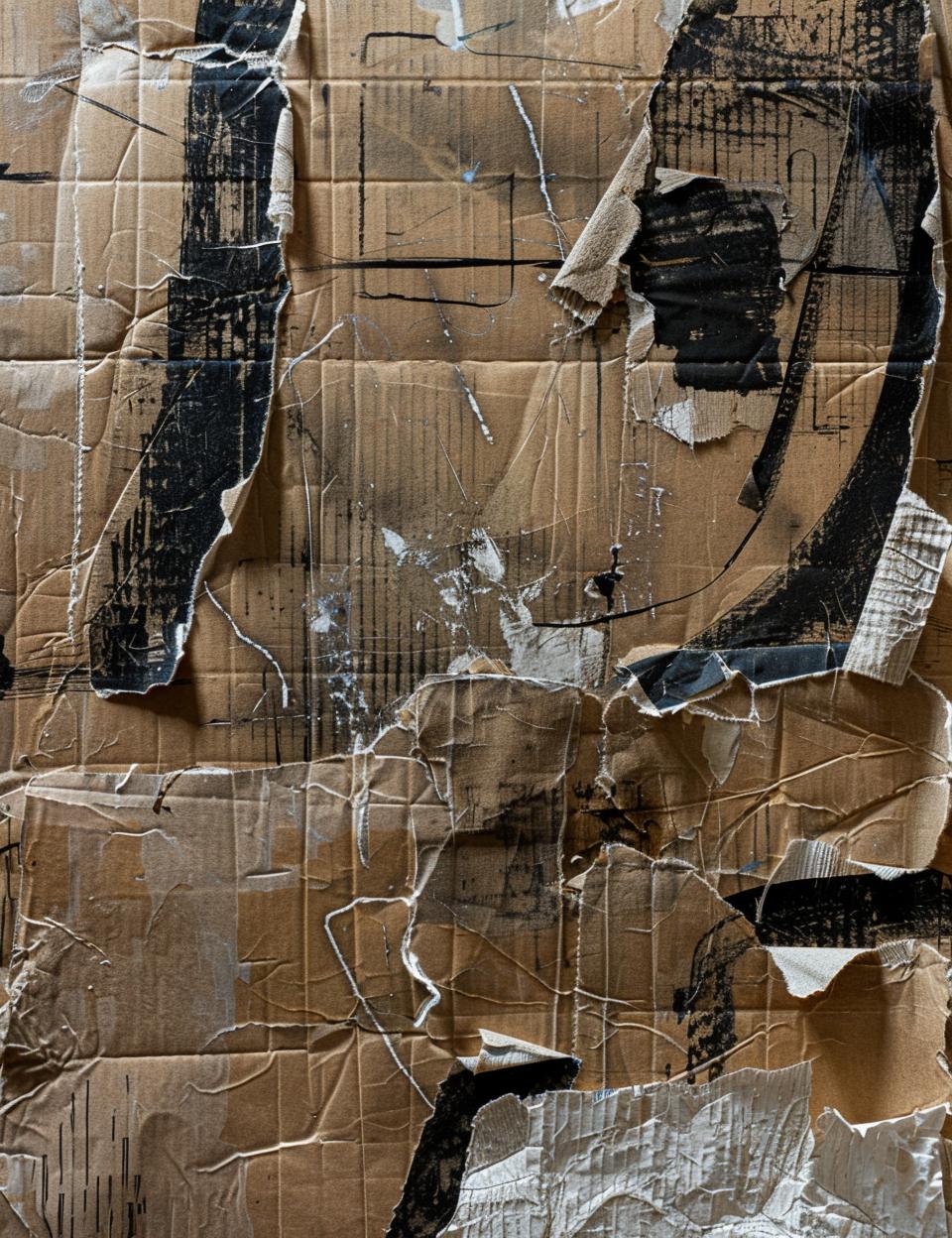 cardboard  aged  stapled  painted  textured  worn  details  medium  abstract  surface 962257