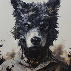 digital  art  dogman  illustration  character  creative  humor  portrait  unique  stylized 1071813