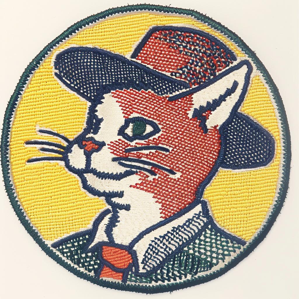 patch  anthropomorphic  cat  hat  tie  streetwear  chenille  simple  stitch  culture 955206
