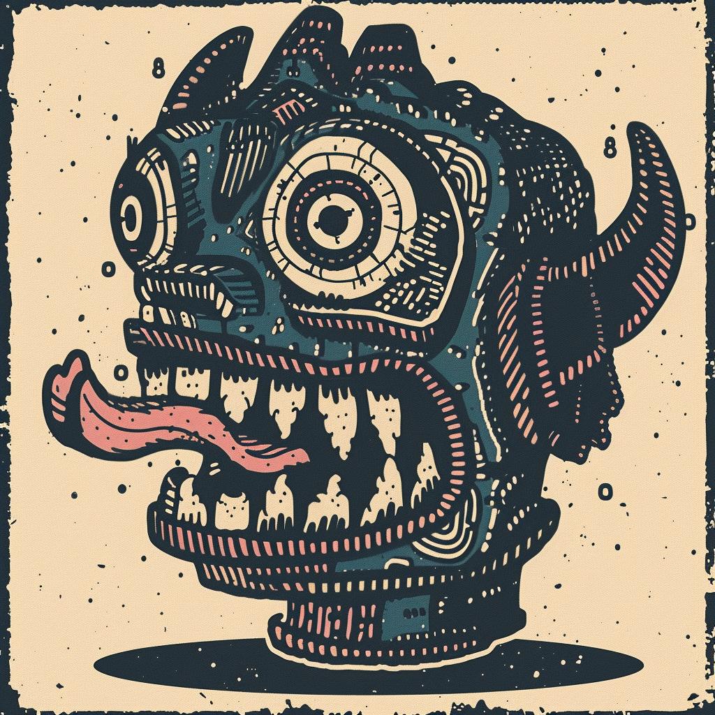 nft  character  monster  dark  illustration  whimsical  Seuss  todd white  colorful  fantastical 931779