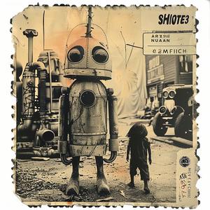 tintype  print  robot  building  Shaun  Tan  artwork  portrait  urban  narrative 1066725