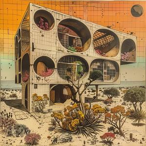 architecture  Gaudi  black-and-white  color  flowers  sunset  holes  painting  design  modern 1036528