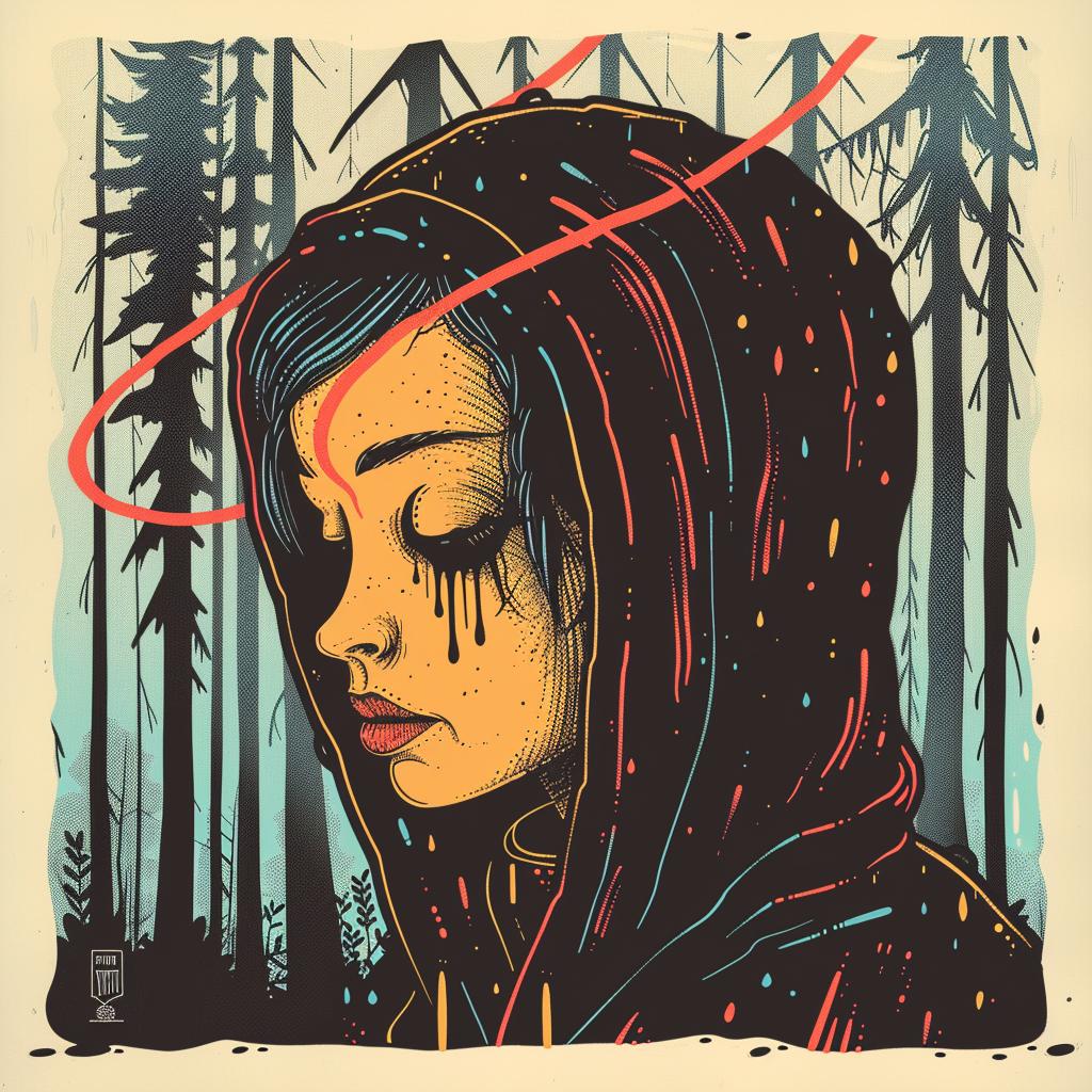 غلاف ألبوم رسم توضيحي لفرقة الغابة كلونان تصميم فني للطبيعة منمق 929814