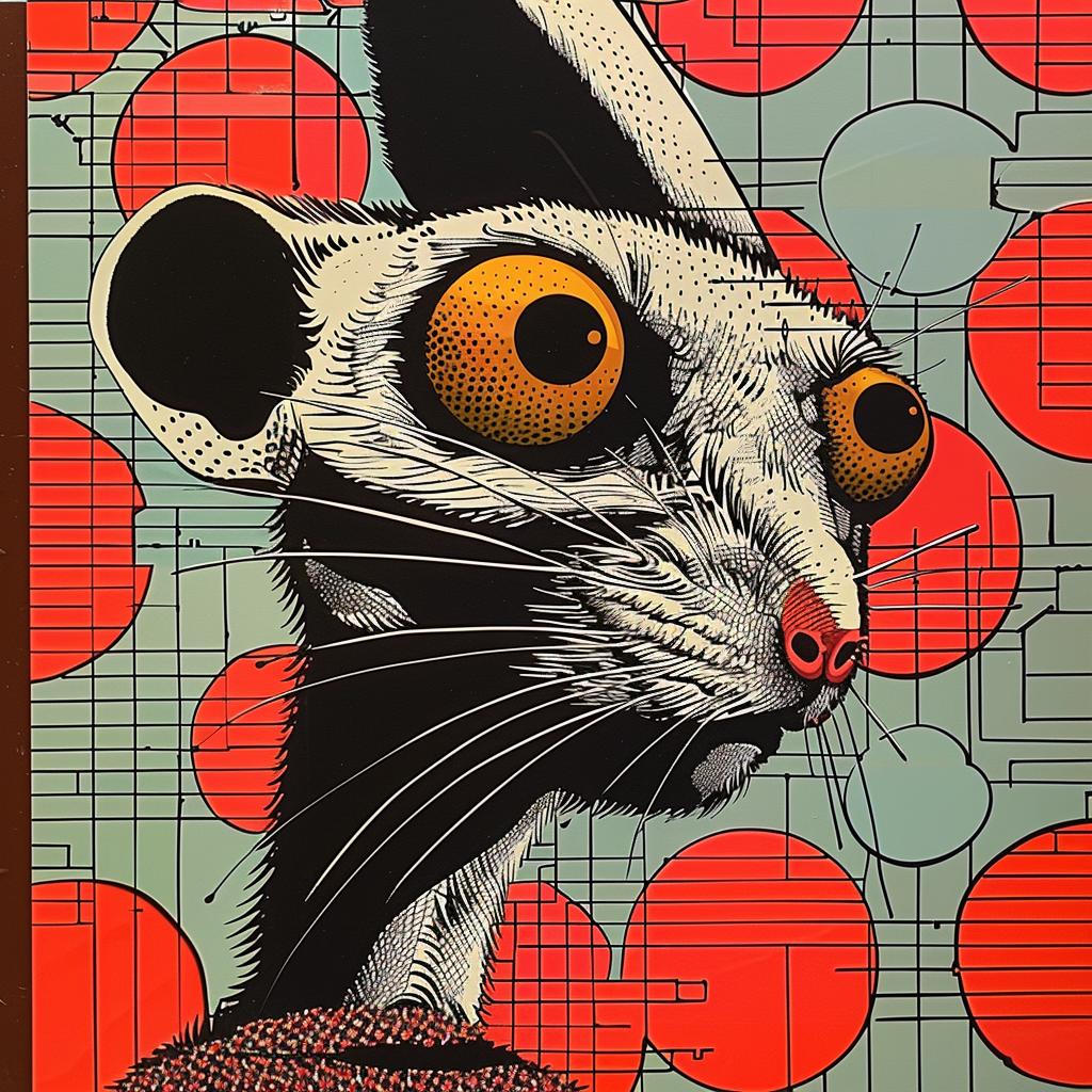 mouse  hat  abstract  impressionism  collage  graphic  design  artistic  playful  surreal 968158