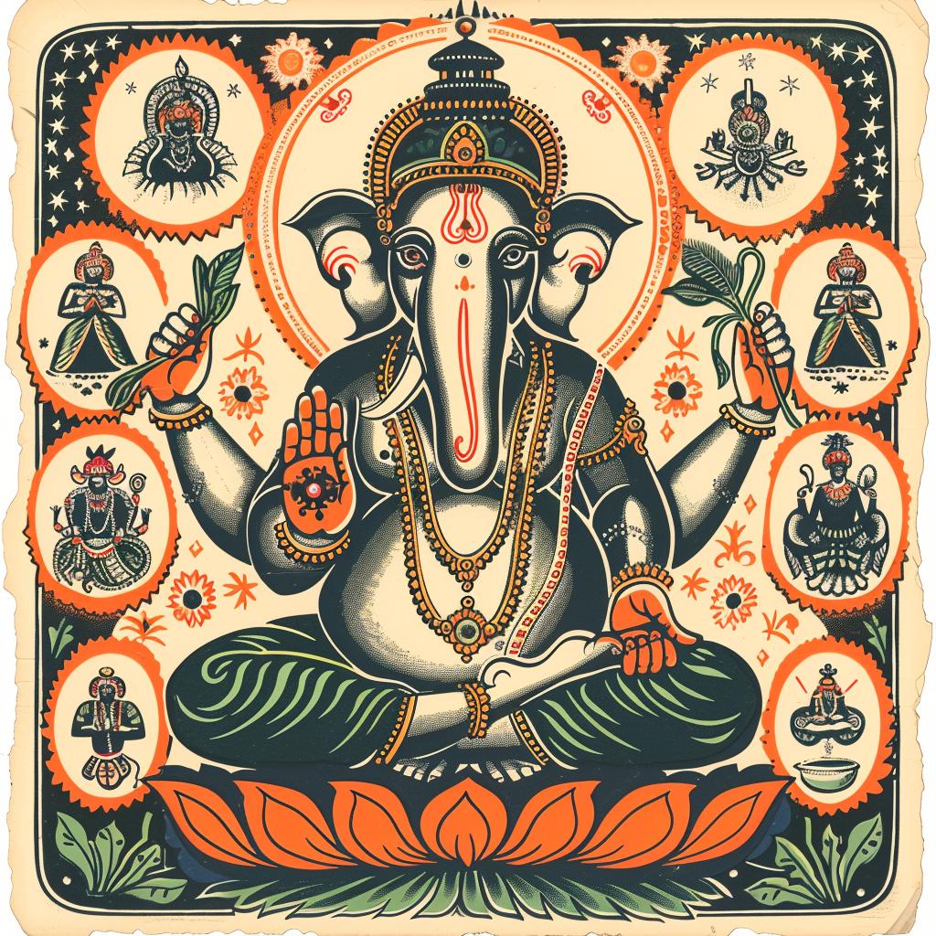Ganesha  Hindu  spiritual  illustration  cosmic  elaborate  art  provocative  symbol  culture 935445