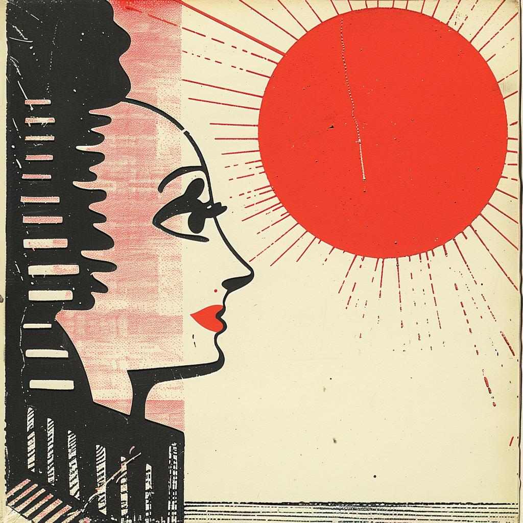 collage  album  Rauschenberg  El_Lissitzky  Rodchenko  synthwave  80s  woman  sun  background 919754