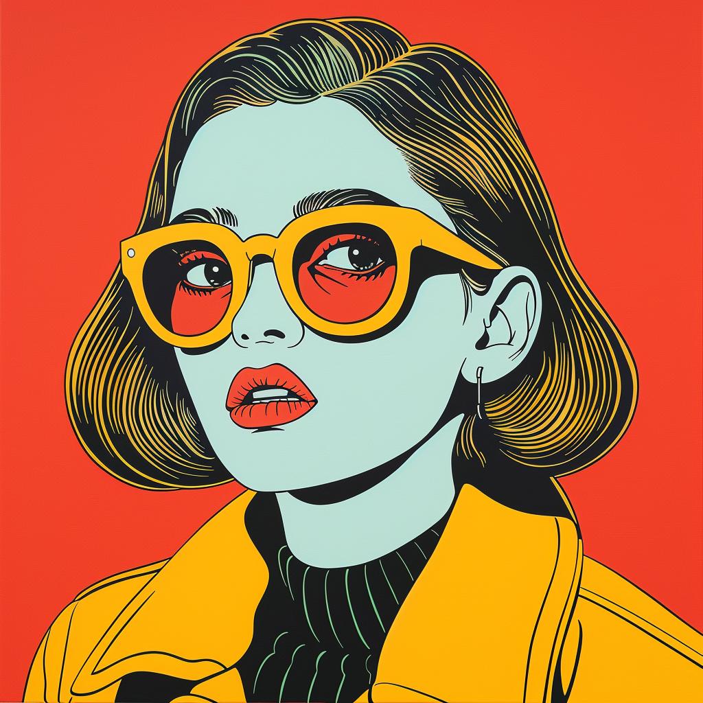 نظارة شمسية نسائية ملونة بتصميم عصري نابض بالحياة، رقم 972709