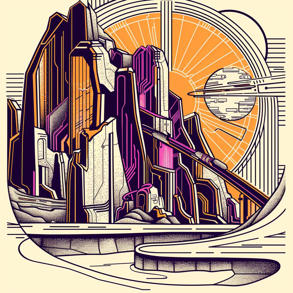 futuristic  city  poster  background  design  skyscrapers  album  art  space  style 939669