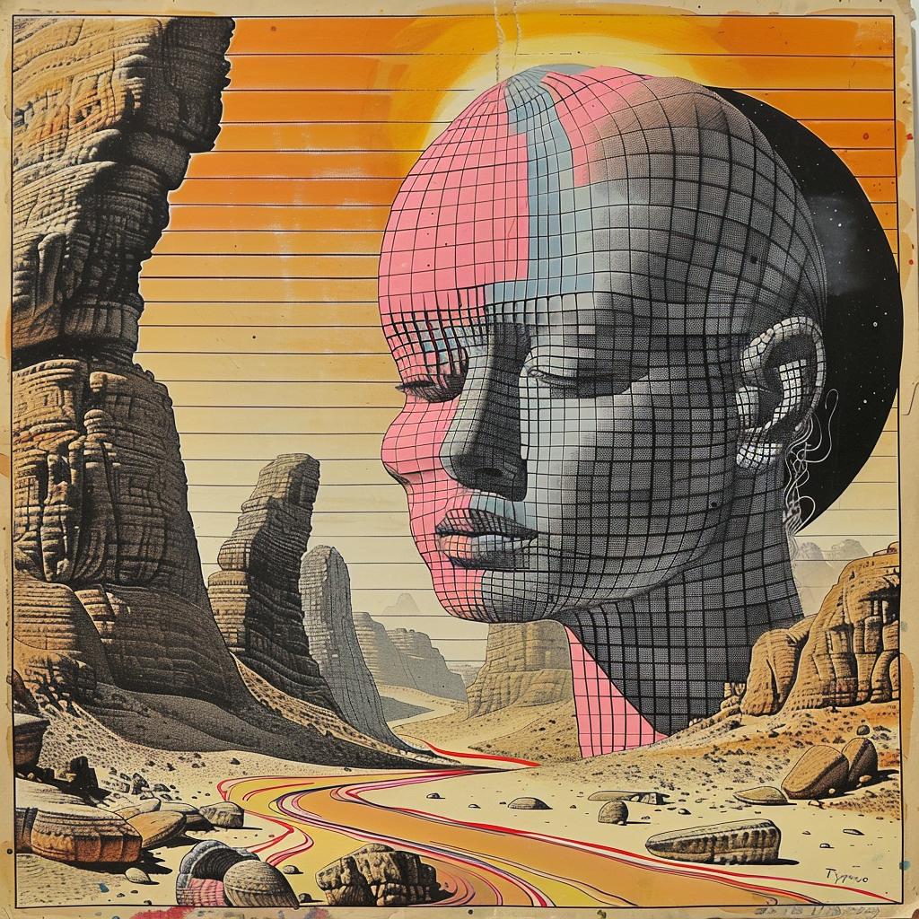 album  cover  woman  head  road  background  imperfect  palette  1980s  art 963539
