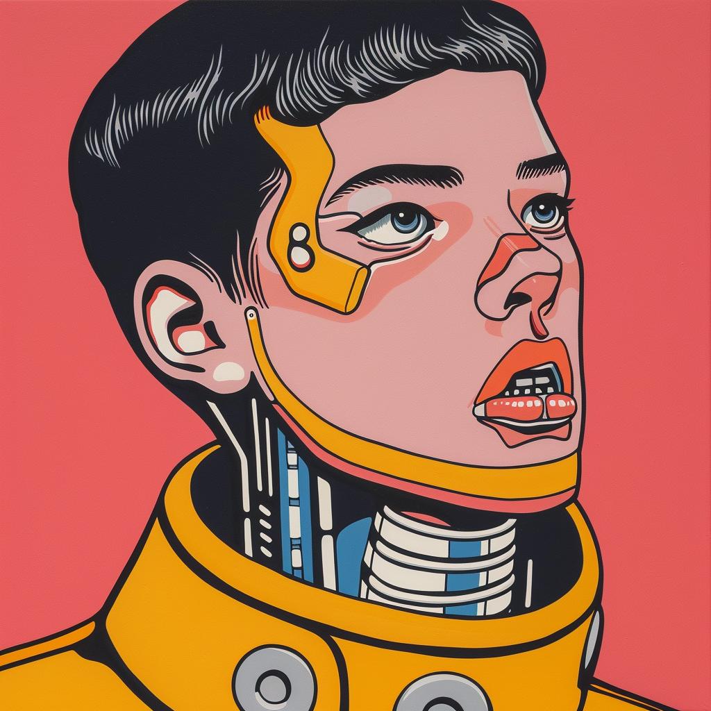 cyborg  robot  painting  face  futuristic  art  portrait  technology  style  man 1023675