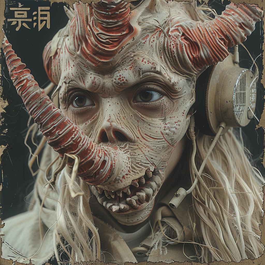 album  horror  monster  japanese  lettering  cover  art  1997  visual  creature 1035858