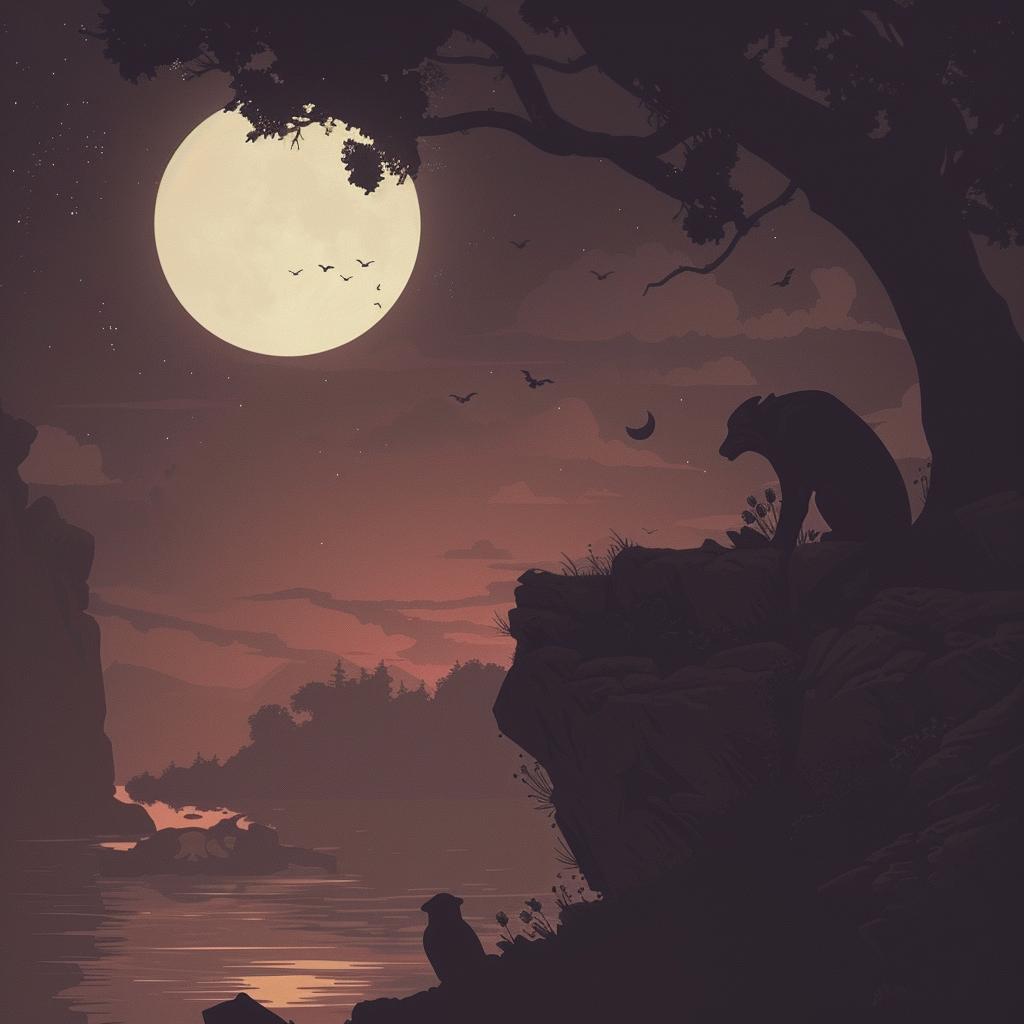 provocative  dark  naturalistic  spiritual  art  bear  bird  night  introspective  occult 935895
