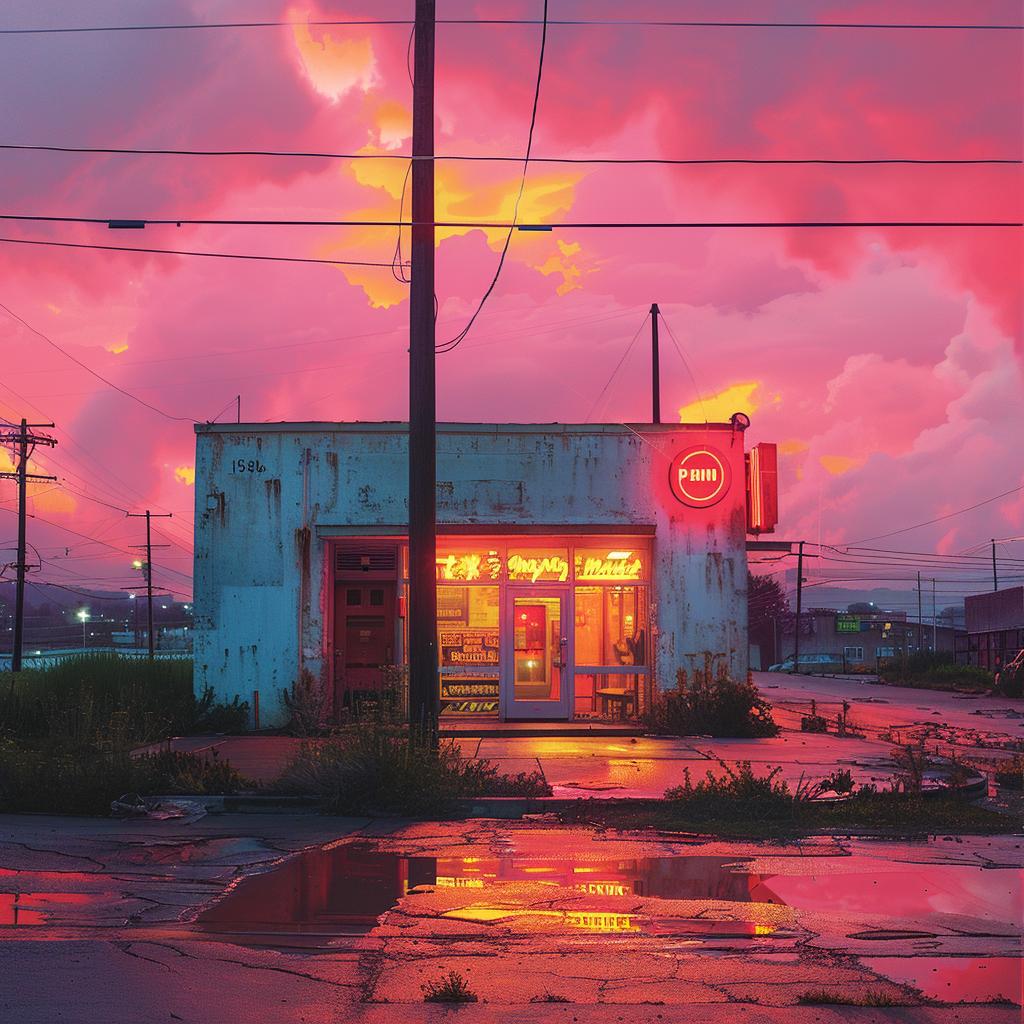 double  exposure  surreal  red  sky  neon  sign  field  lifestyle  landscape 1019955