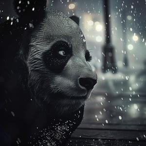 glitter  drawing  panda  rain  winter  cute  animal  nature  vibrant  whimsical 1039228