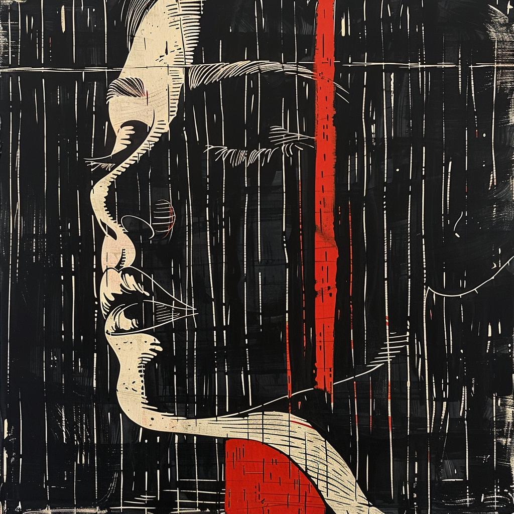 woman  red  lines  abstract  portrait  artistic  expression  emotion  bold  modern 928194