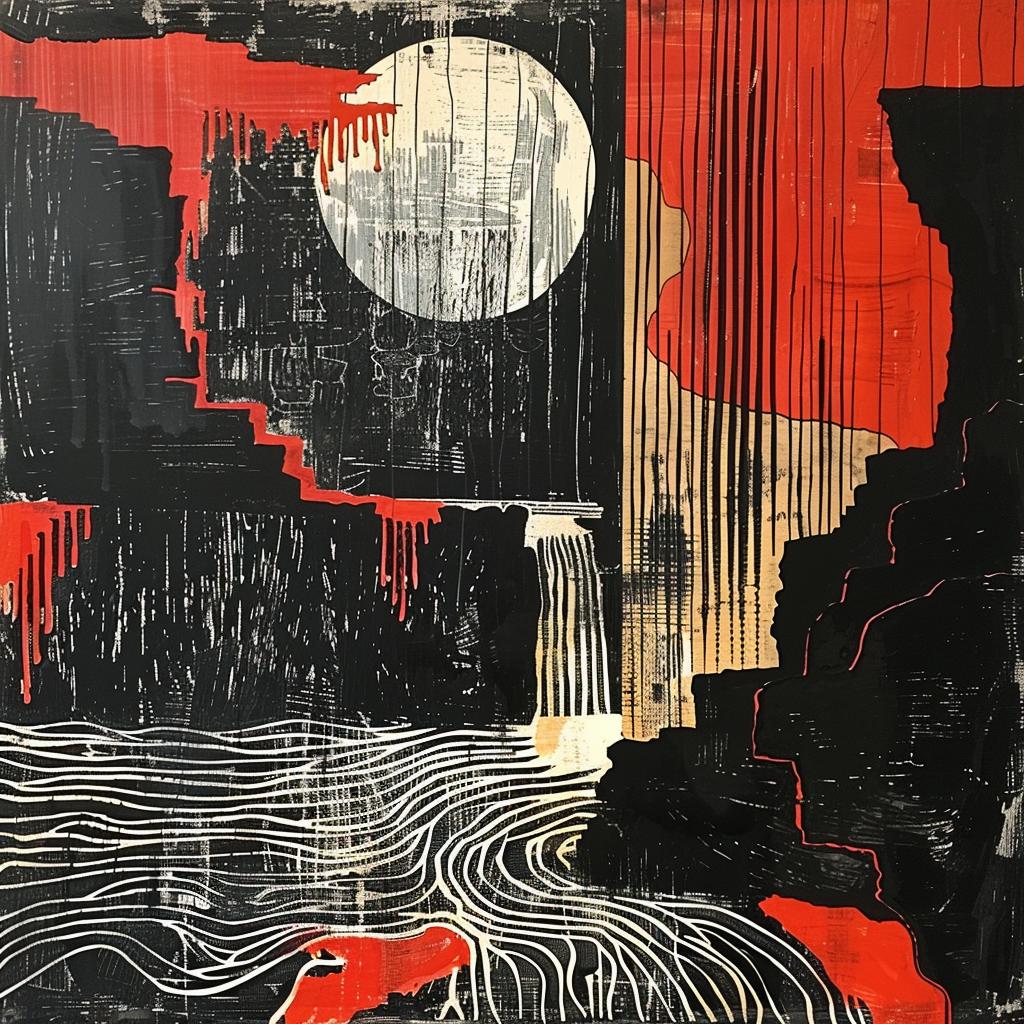 red  black  colors  abstract  bold  graphic  dynamic  modern  expression  artistic 928172