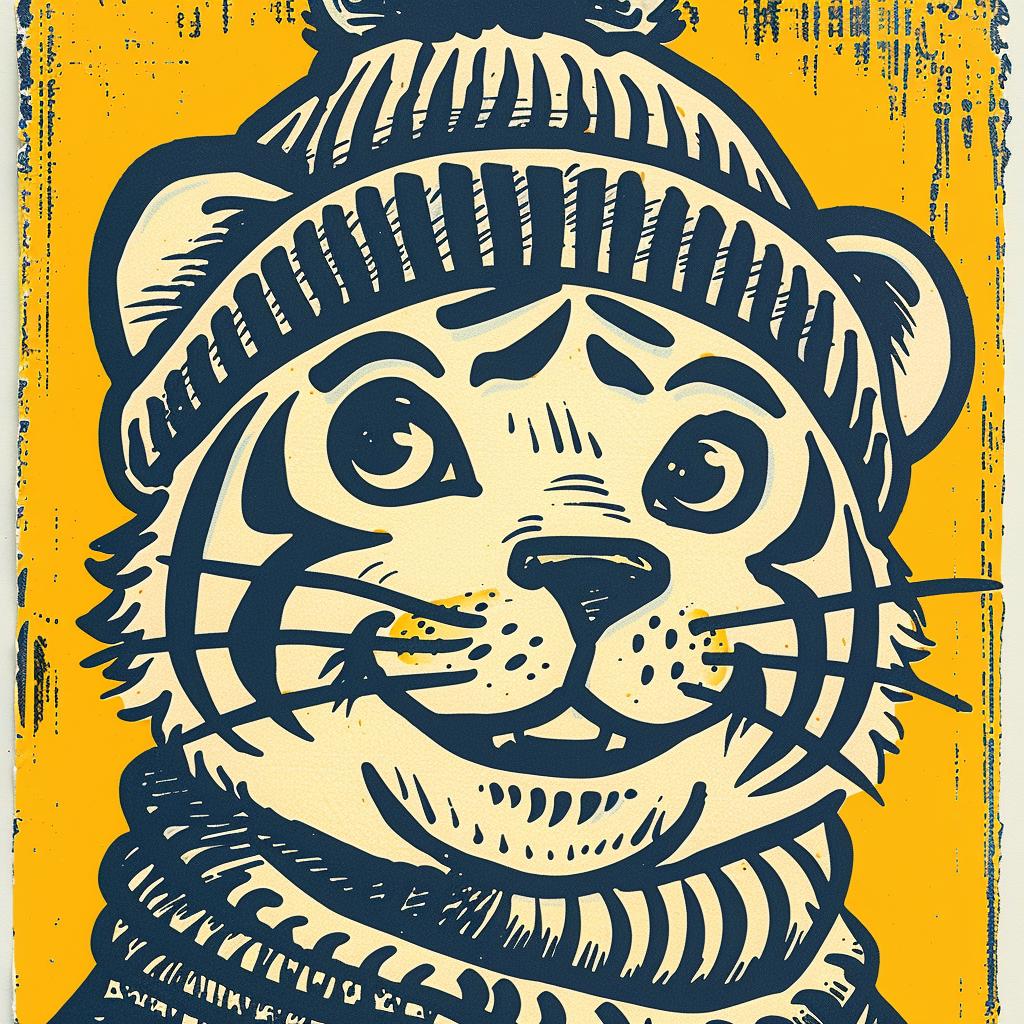 tiger  hat  scarf  street  culture  kawaii  minimal  character  cute  cartoon 955914