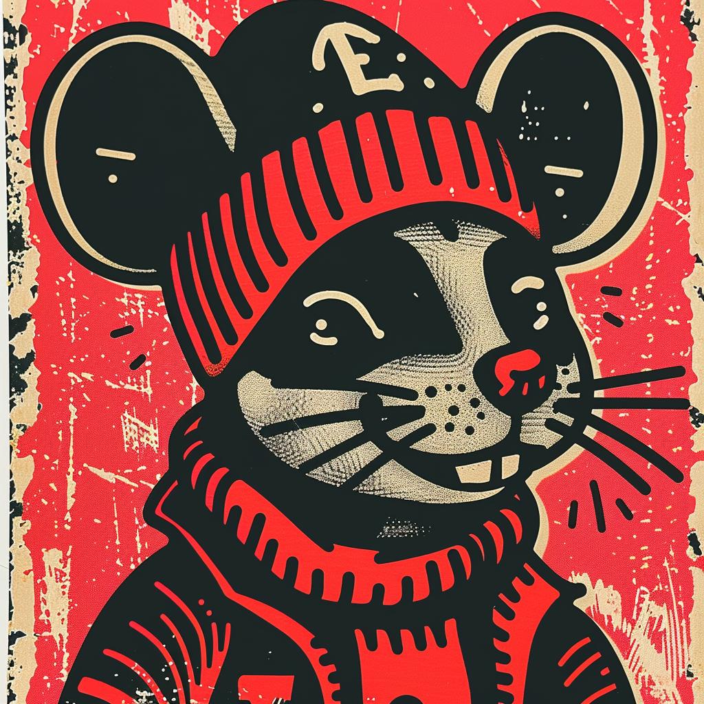 aggressive  streetwise  mouse  culture  minimal  poster  urban  character  hat  scarf 957160