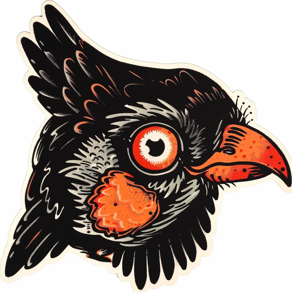 illustration  tattoo  bird  black  orange  eyes  sticker  flash  art  design 927464