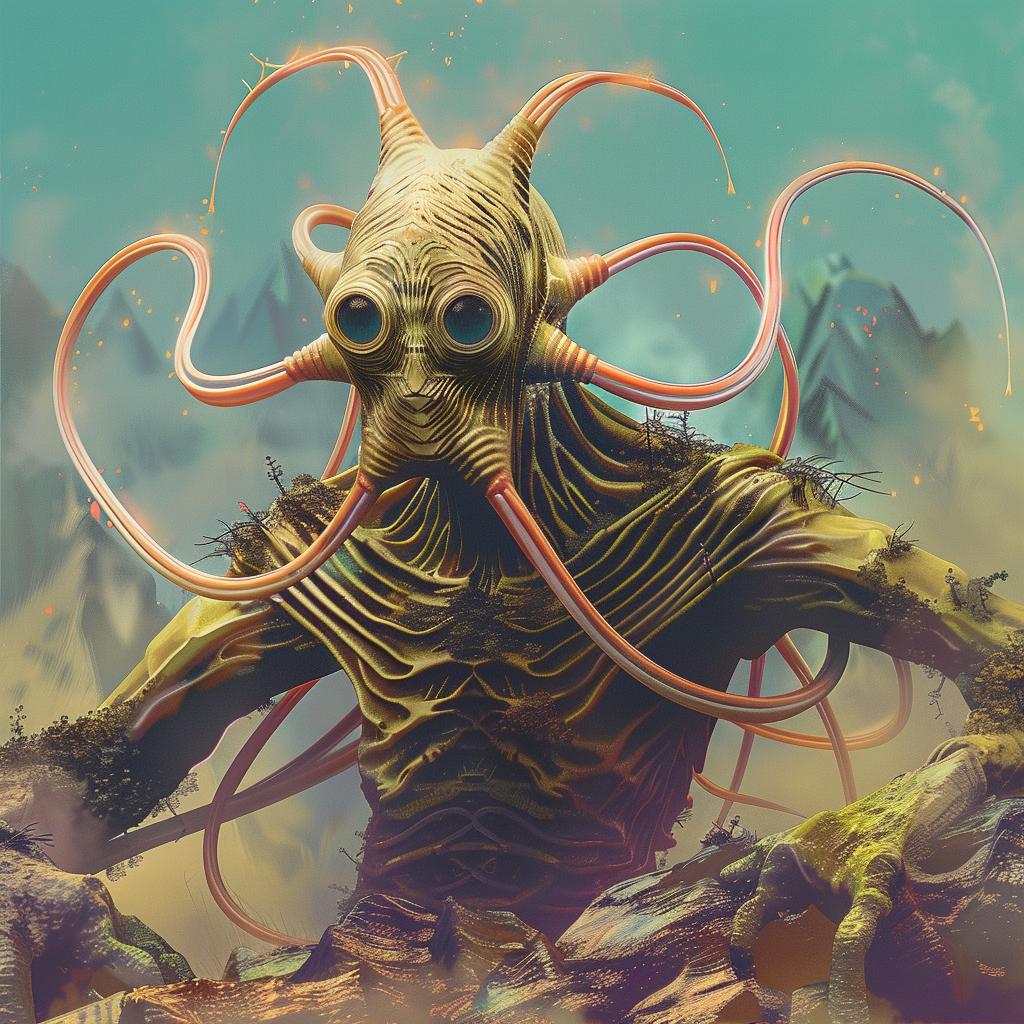 alien  digital  art  large  head  surreal  creature  landscape  fantasy  character 967314