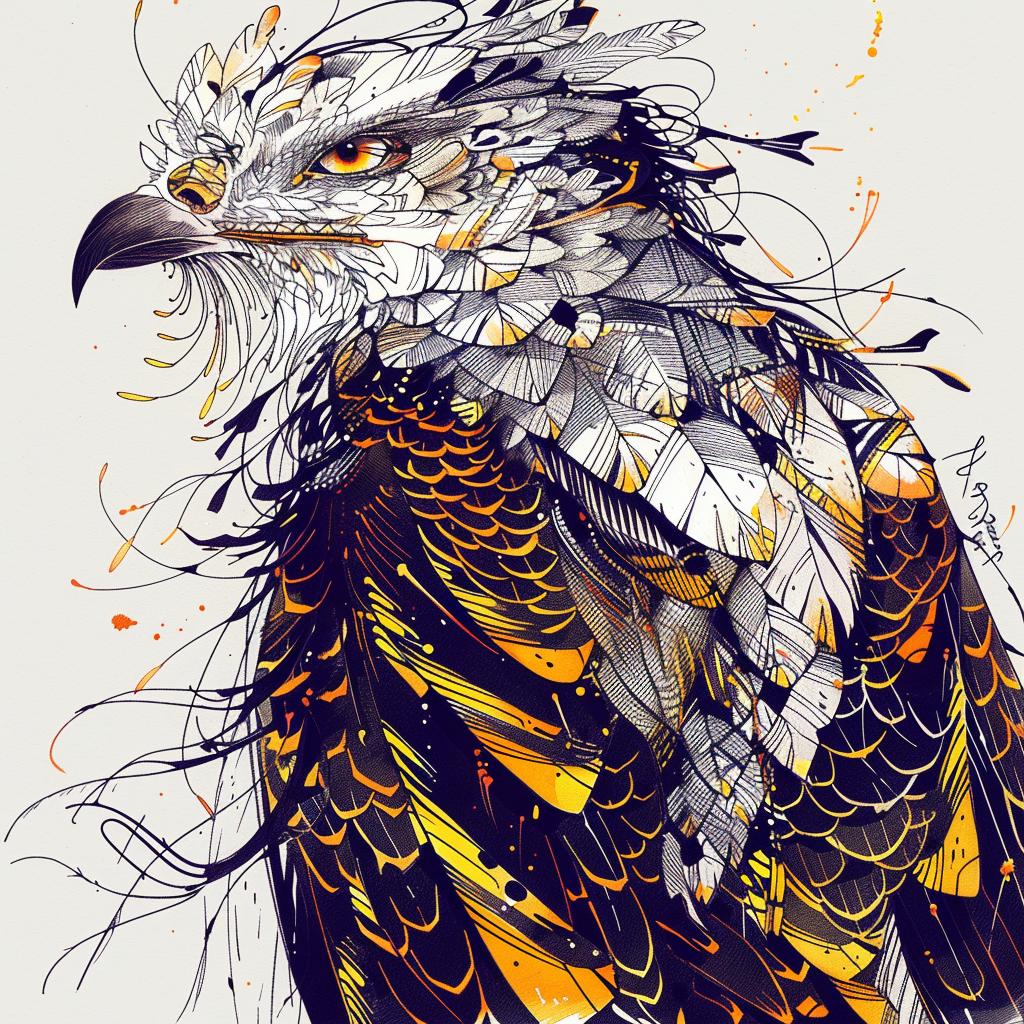 illustration  eagle  feathers  mythical  fantastical  animal  nature  colorful  hybrid  fantasy 952523