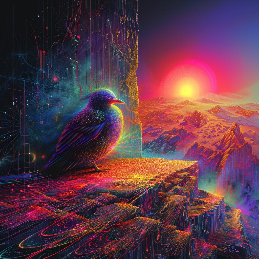 provocative  bird  ledge  sunset  colorful  Shaun  Tan  terror  art  nature 928432