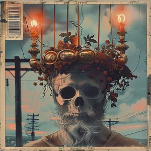 king  dead  album  cover  chromolithography  artwork  title  design  illustration  music 1040246