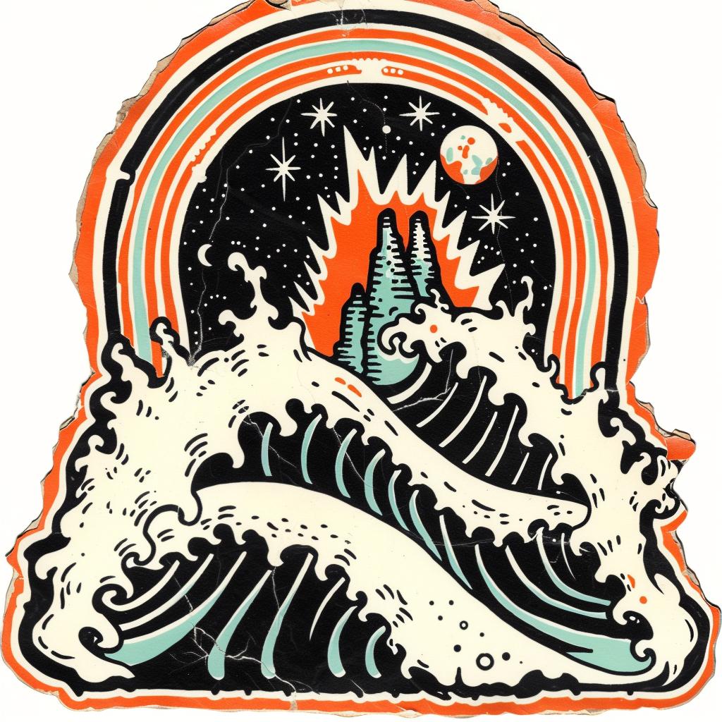 waves  moon  shore  sunrise  landscape  ocean  nature  artwork  scene  design 941849