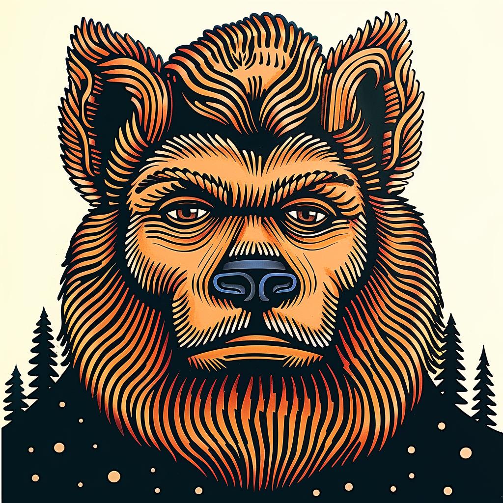 bear  head  forest  background  wildlife  nature  portrait  art  bearface  environment 962456