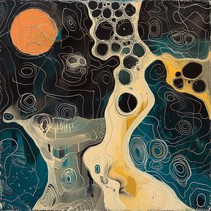painting  abstract  shapes  colors  chemigram  contemporary  artwork  expression  creative  visual 1061483