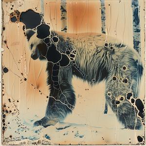 bear  snow  winter  nature  wildlife  landscape  illustration  cold  fur  artistic 1061342