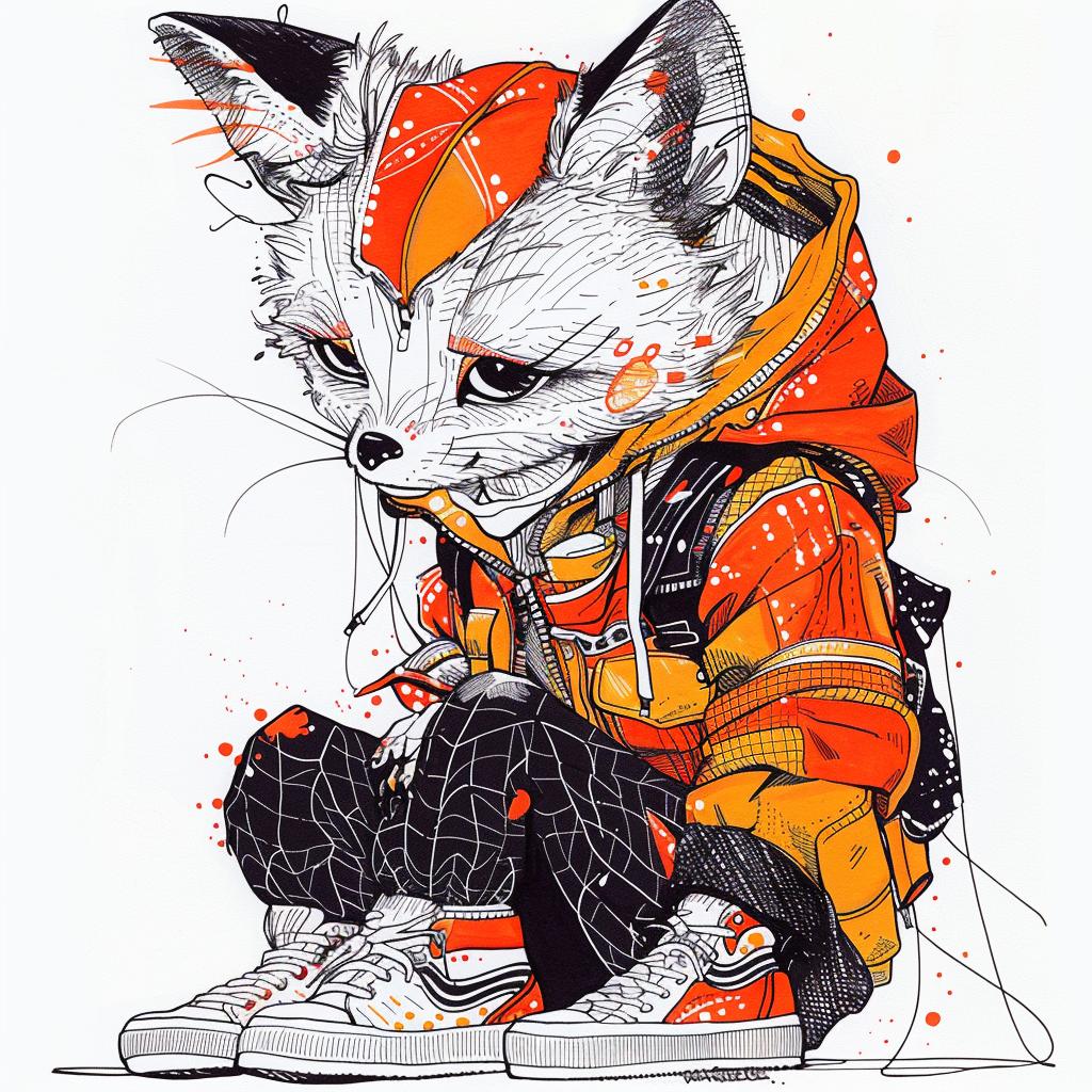 kawaii  fox  streetwear  cool  hoodie  sneakers  drawing  fashion  urban  cute 953484