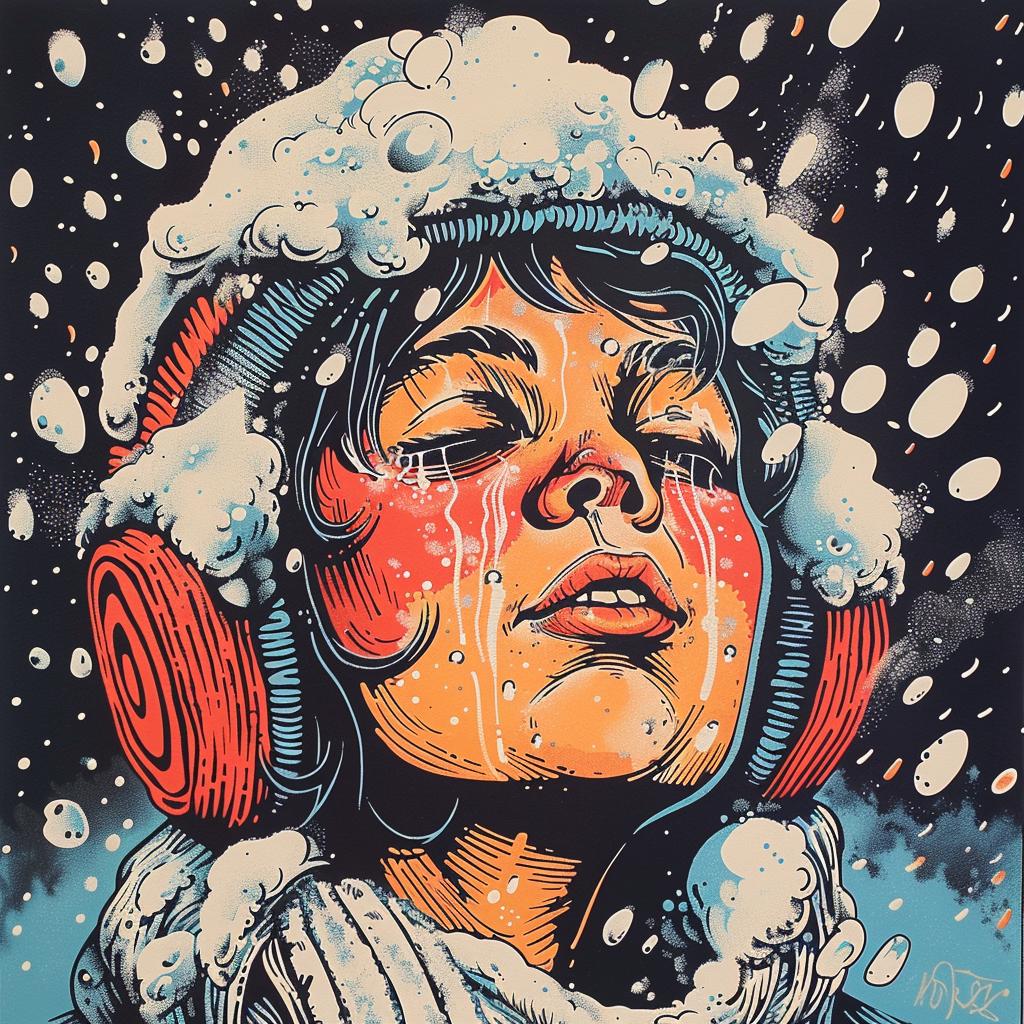 girl  headphones  snow  happy  joy  winter  portrait  Chris  Bachalo  happy 925916