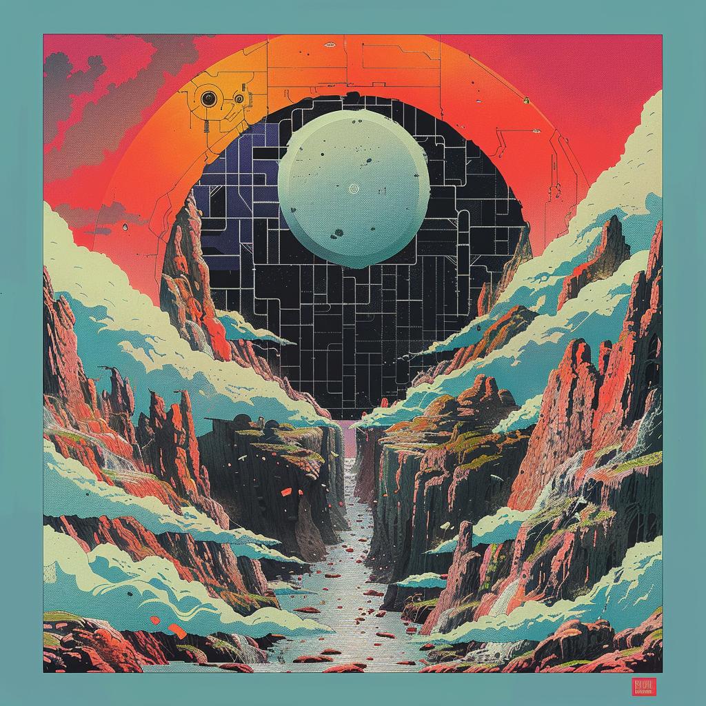 surreal  album  cover  axonometric  introspective  naturalistic  spiritual  terror  occult  technicolor 973779