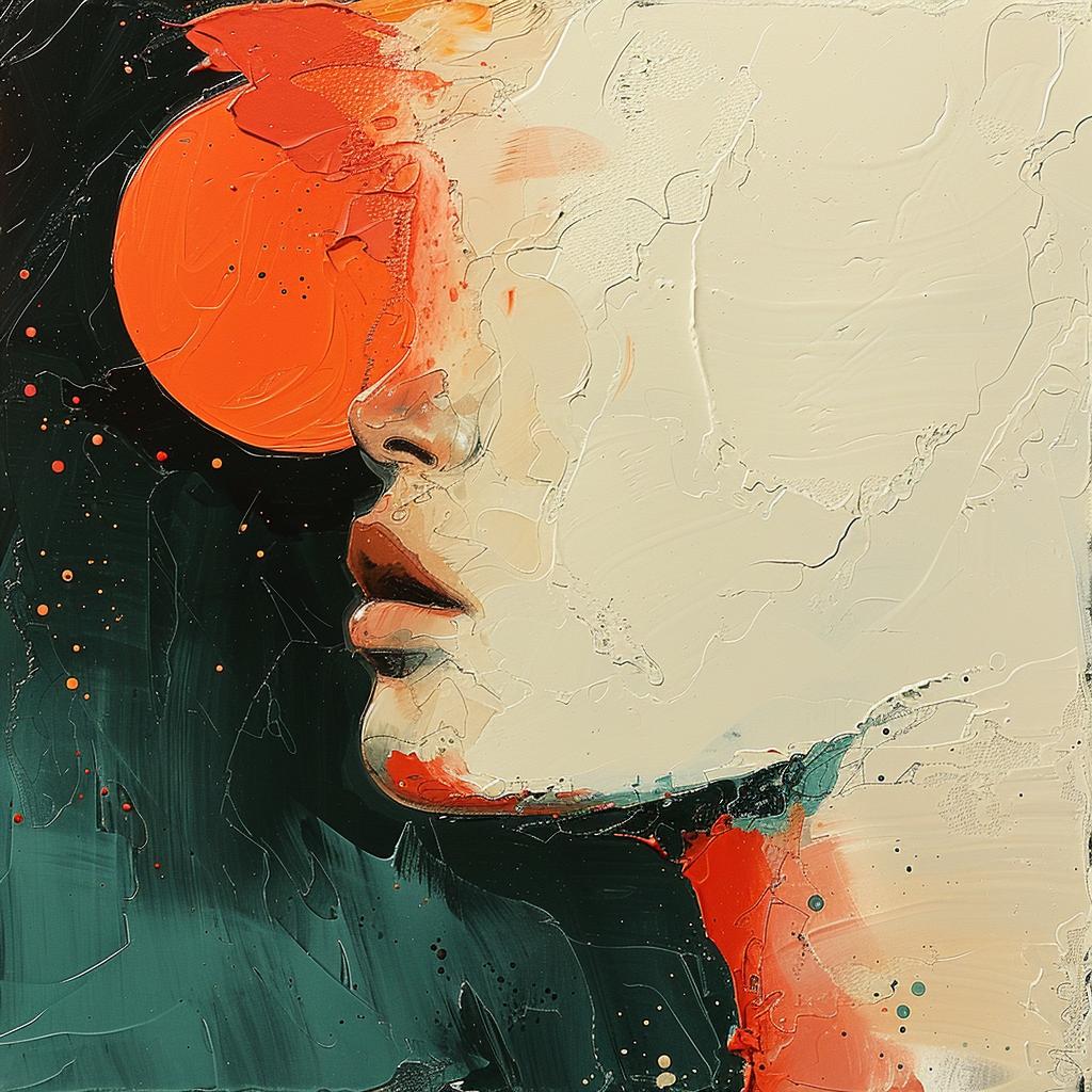 painting  woman  face  orange  sun  colorful  vibrant  abstract  artistic  emotive 963750