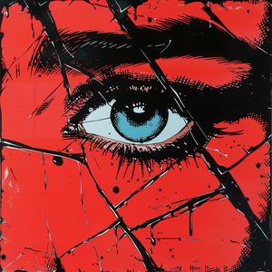 album  cover  woman  eye  crack  dripping  makeup  surreal  chaos  symbolist 1078189