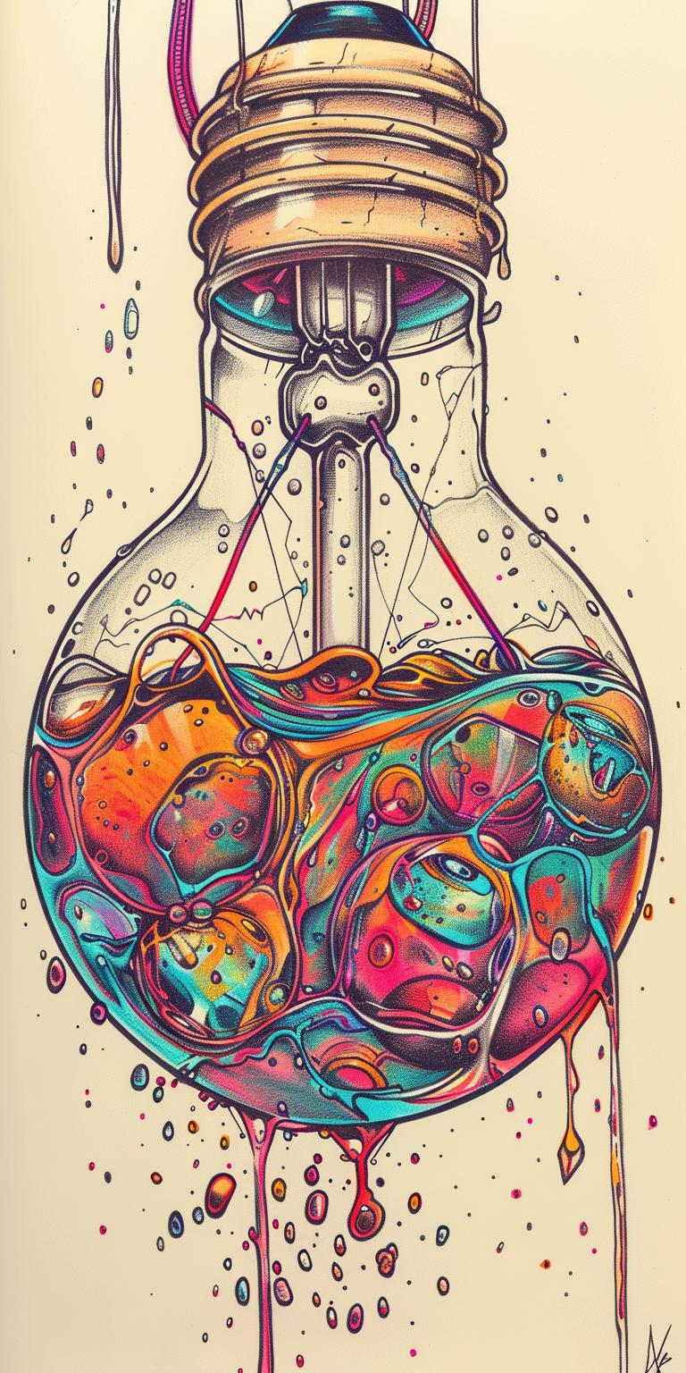 lightbulb  woman  drowning  drawing  liquid  surreal  conceptual  dark  art  visual 940633