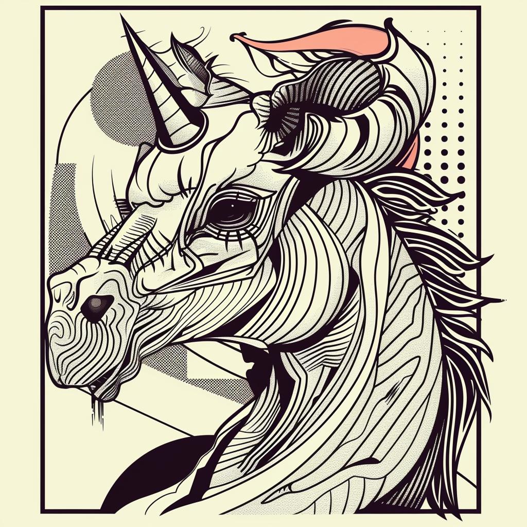 unicorn  hybrid  mane  fantasy  magical  mythical  illustration  colorful  creature  dreamlike 939619