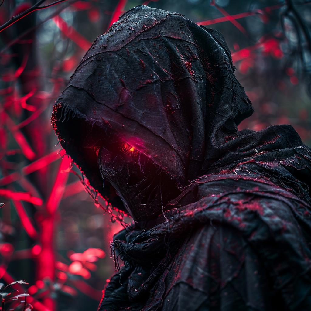 surreal  occult  sci-fi  photo  dark  glow  reaper  man  hooded  eyes 965827