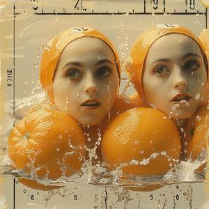 دمى كروليثوغرافية، ملابس سباحة، فن مائي، رسم توضيحي ملون، تصميم مرح وخيالي 1049416