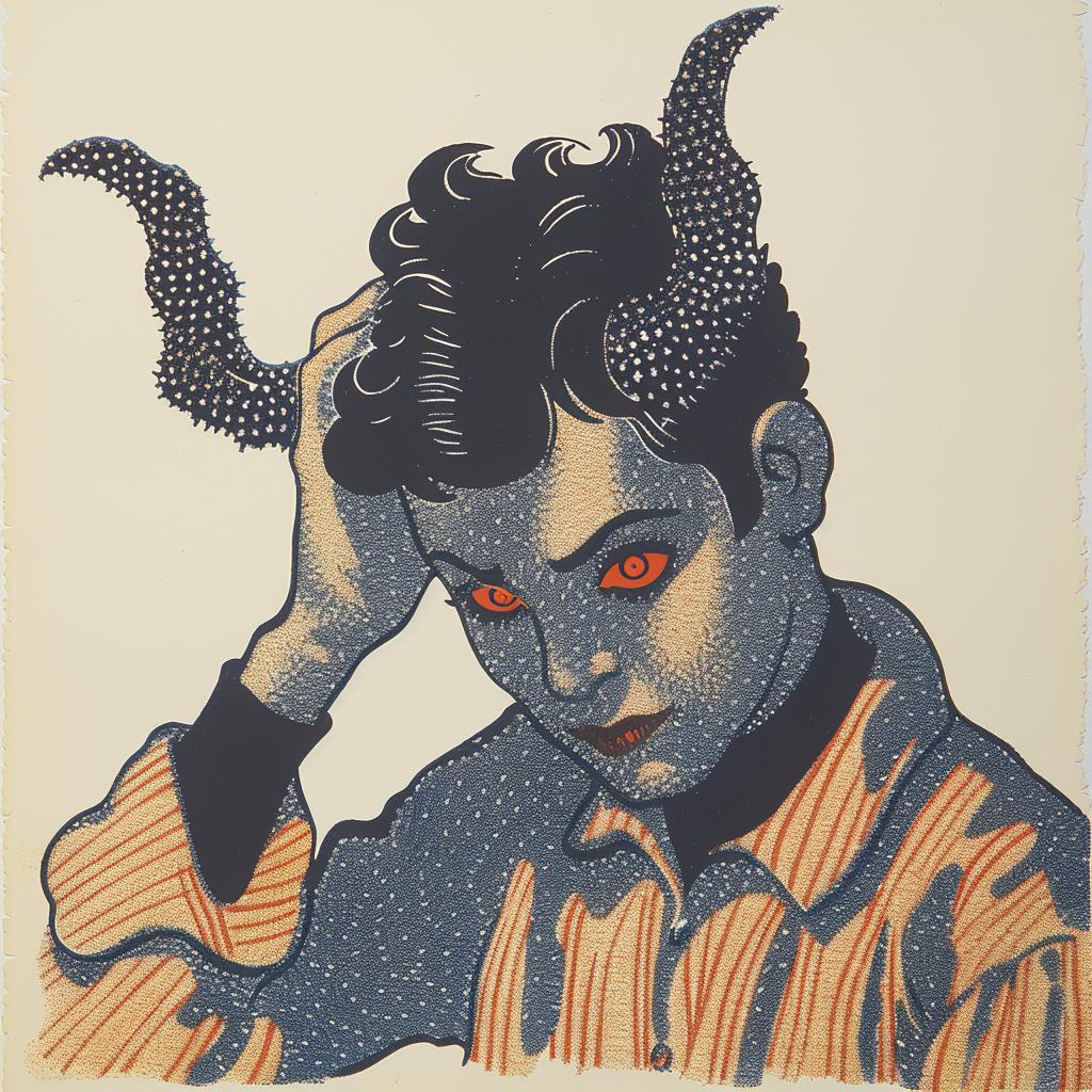 boy  horns  poster  surreal  lighting  glow  volumetric  art  design  demon 962859